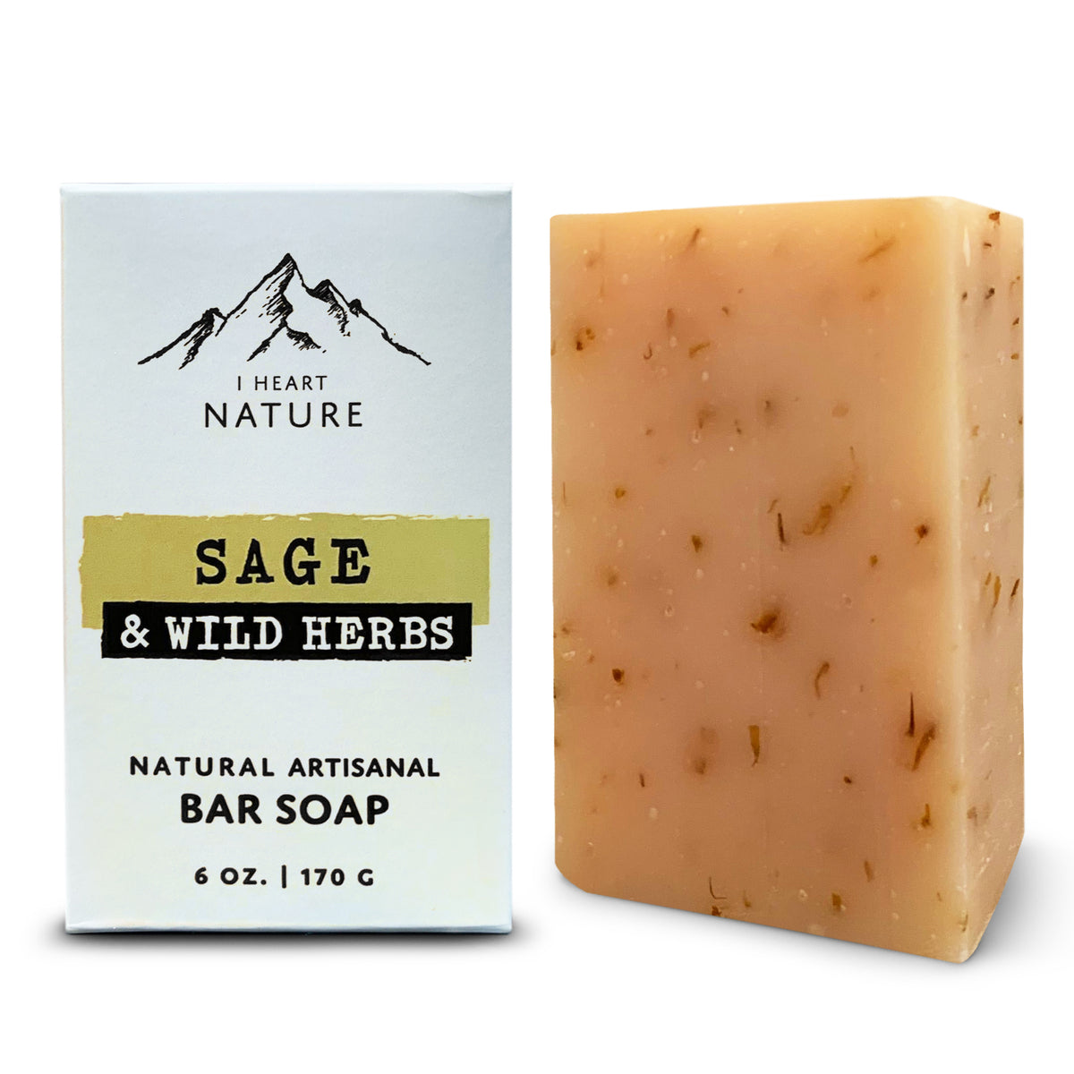 Sage and Wild Herb Soap - Long Lasting Rich Creamy Moisturizing Lather