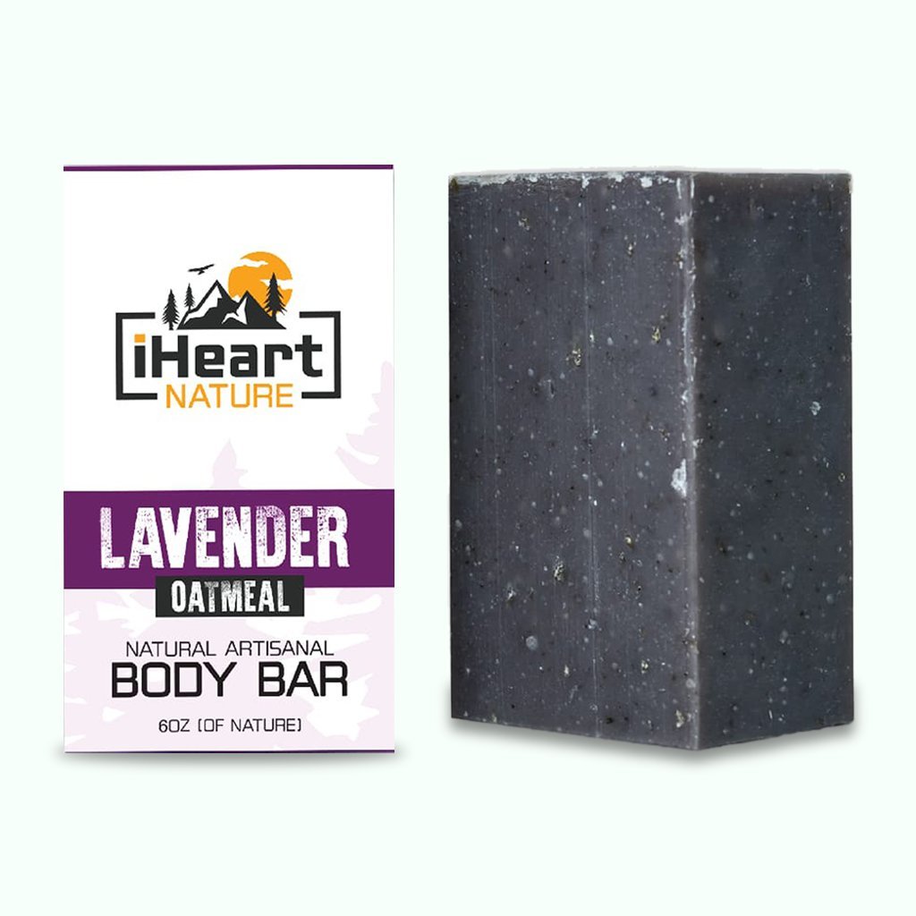Lavender Oatmeal Soap for Face & Body - Oatmeal Moisturizes, Nourishes & Soothes Skin Irritations - iHeart Nature