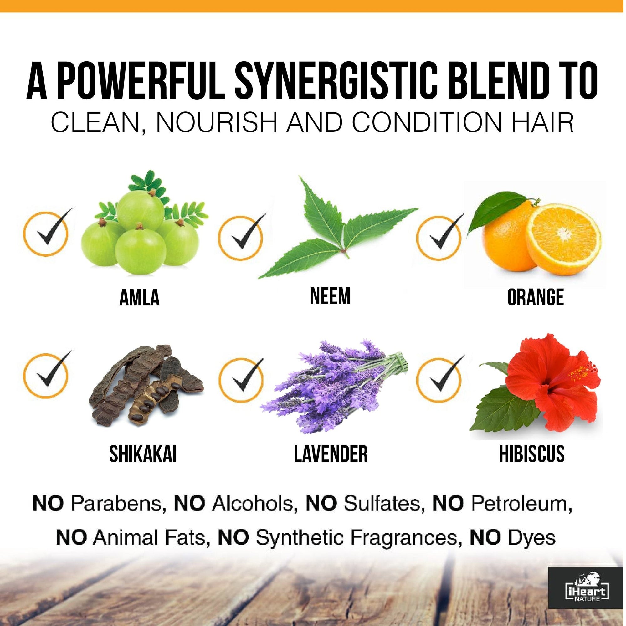 Organic Shampoo Bar with Neem, Amla, Shikakai, & Hibiscus (Floral) - iHeart Nature